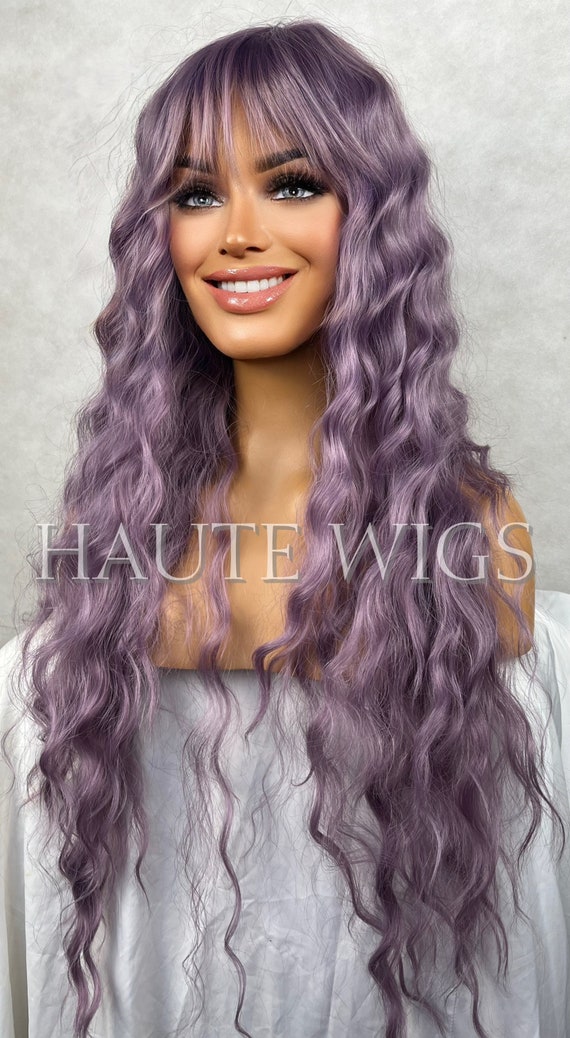 Lilac wig 2024 real hair
