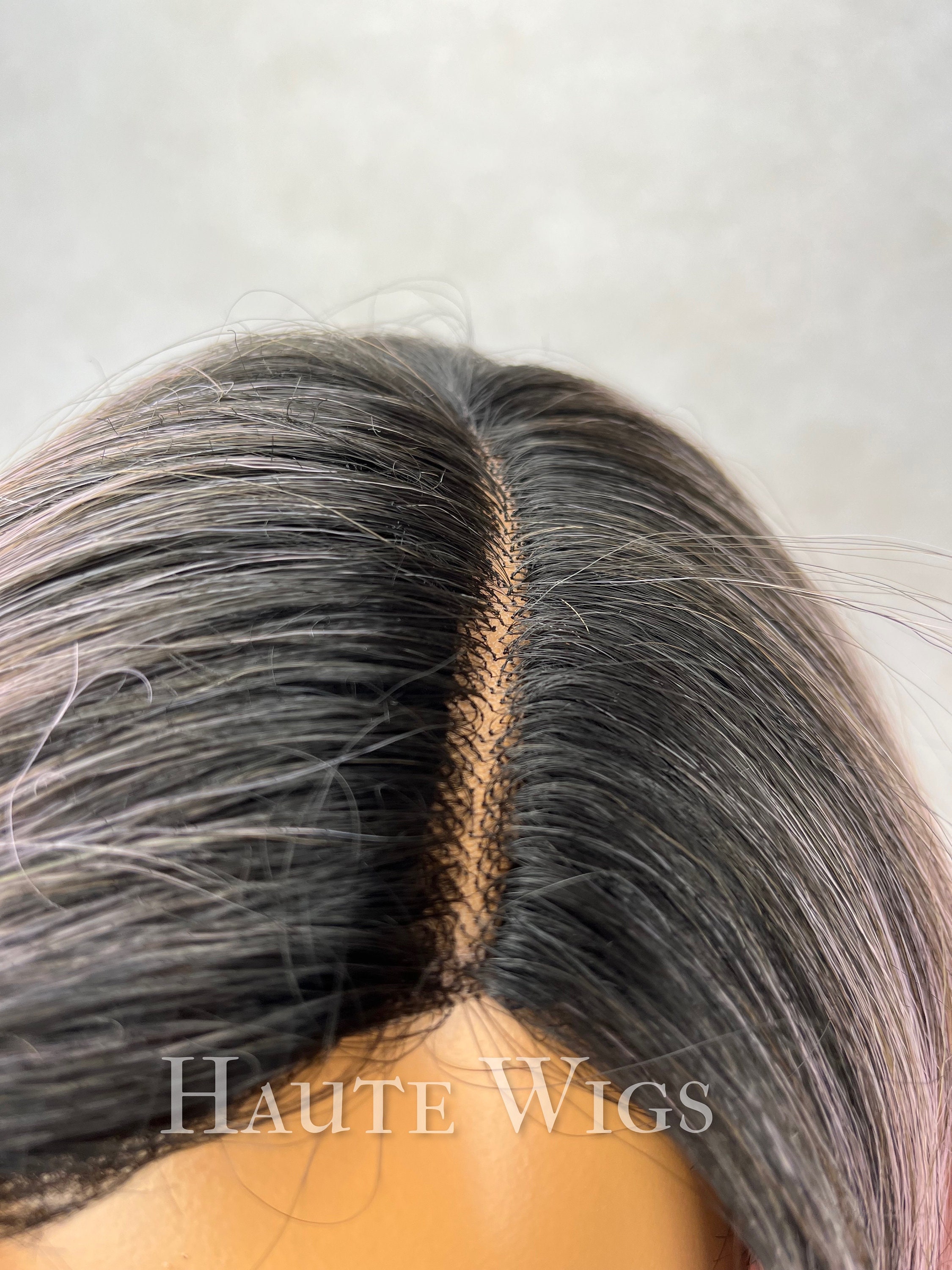Rose gold and silver ombré wig Amazon.com : Rose Pink Wigs for Women Rose Gold Handmade  main image 3