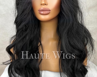 Black curly wig Long Human hair Blende 2020  lace Amazon.com : ACIWP Deep Wave Lace Front Wigs Human Hair 13x6  main image 3