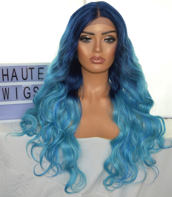 blue wig lace