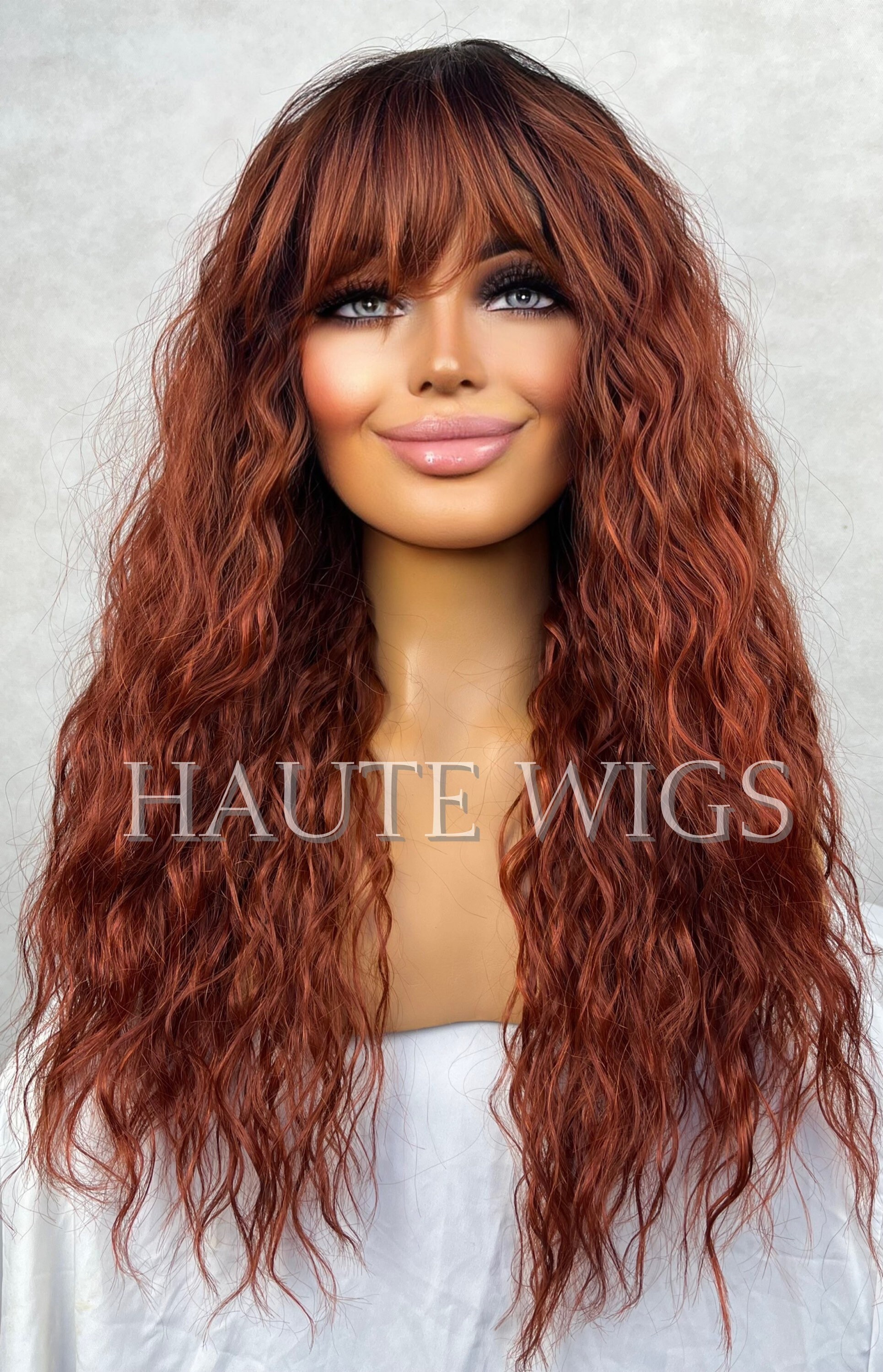 Dainty Ombré Auburn Ginger Copper Wig 19 Inch Womens Everyday - Etsy Hong  Kong