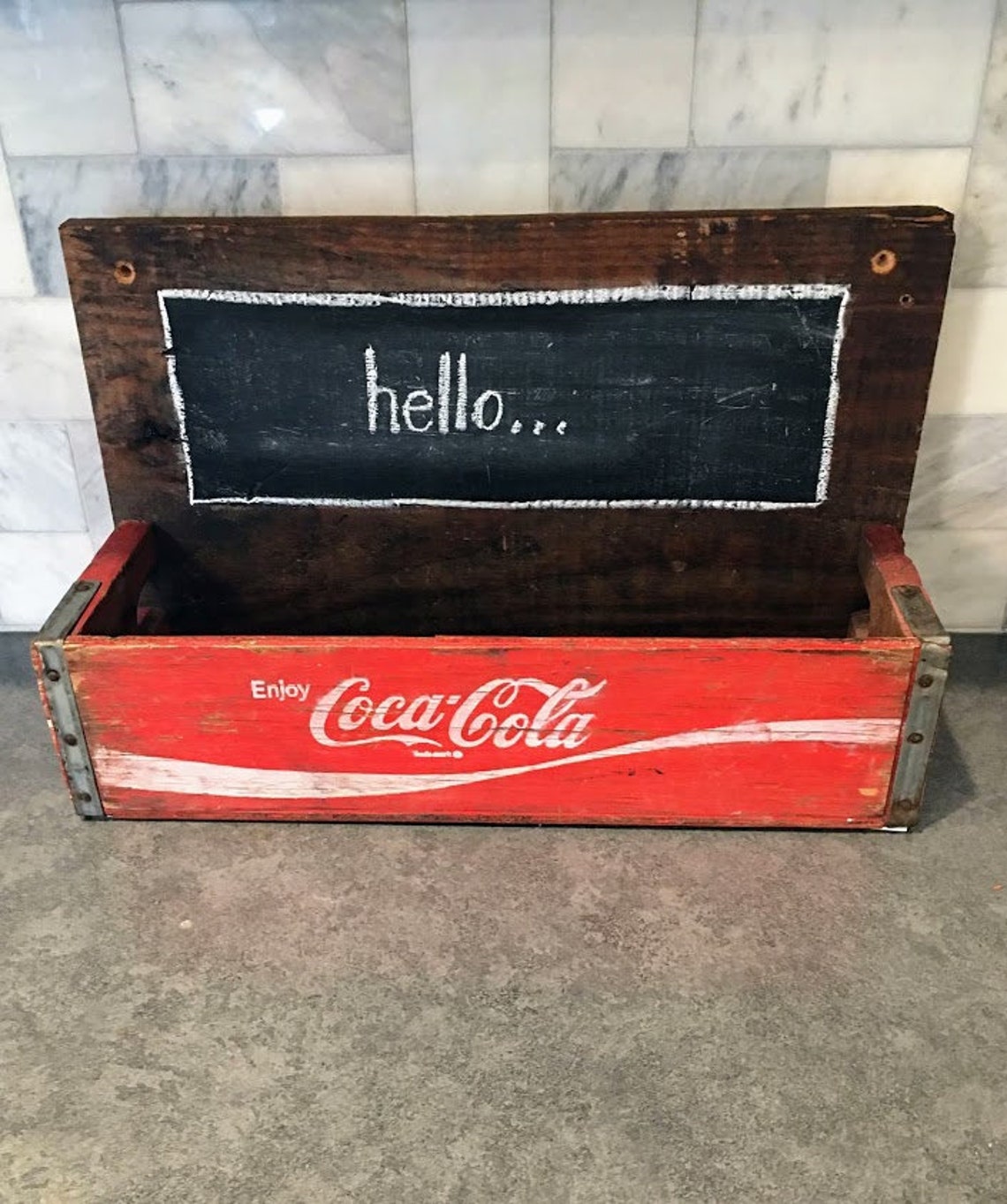 Farmhouse Coca Cola ShelfRustic Shelf Etsy