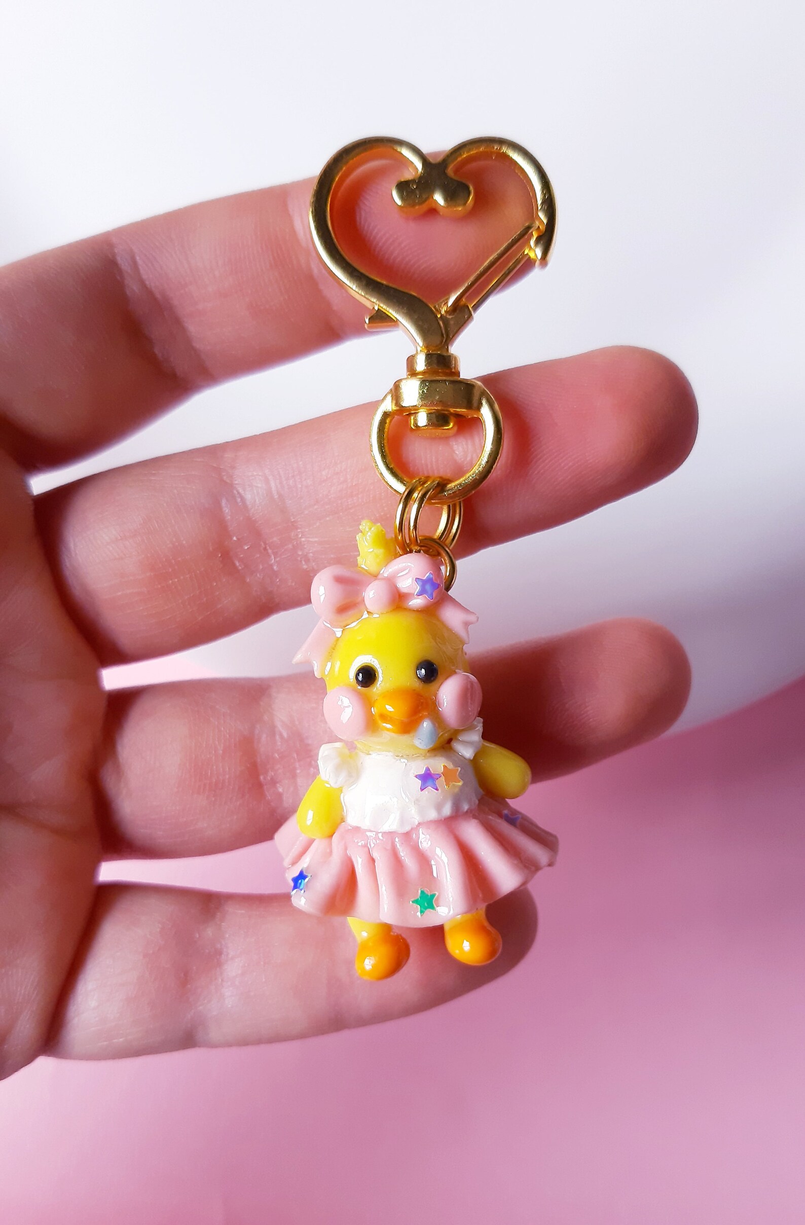 Kawaii Polymer Clay Keychains / Kawaii Polymer Clay Duck Etsy
