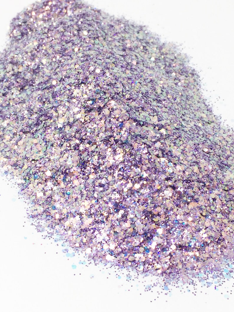 2oz Lavender Rose purple glitter Opal pink Metallic Glitter