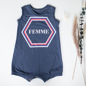 9-12m Up-cycled T-shirt Romper