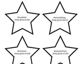 Good Akhlaq/Character/Manners Kids Learning Activity (Instant Download)