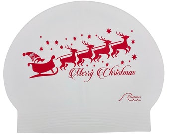 Merry Christmas - Latex Swim Cap