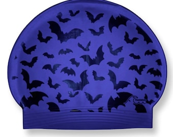 Halloween Bats- Latex Swim Cap