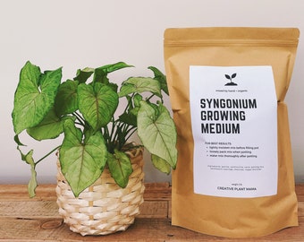 SYNGONIUM Soil Mix - Houseplant Growing Medium - 3 LB / 2 Gallon