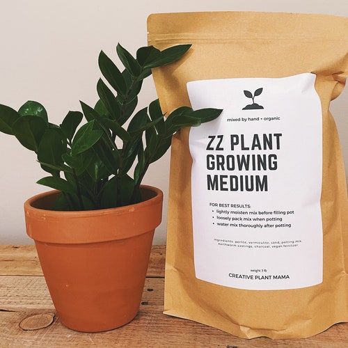 ZZ Plant Soil Mix Custom Organic Houseplant Growing Medium Etsy