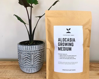 ALOCASIA Soil Mix - Medio de cultivo de plantas de interior - 3 libras/2 galones