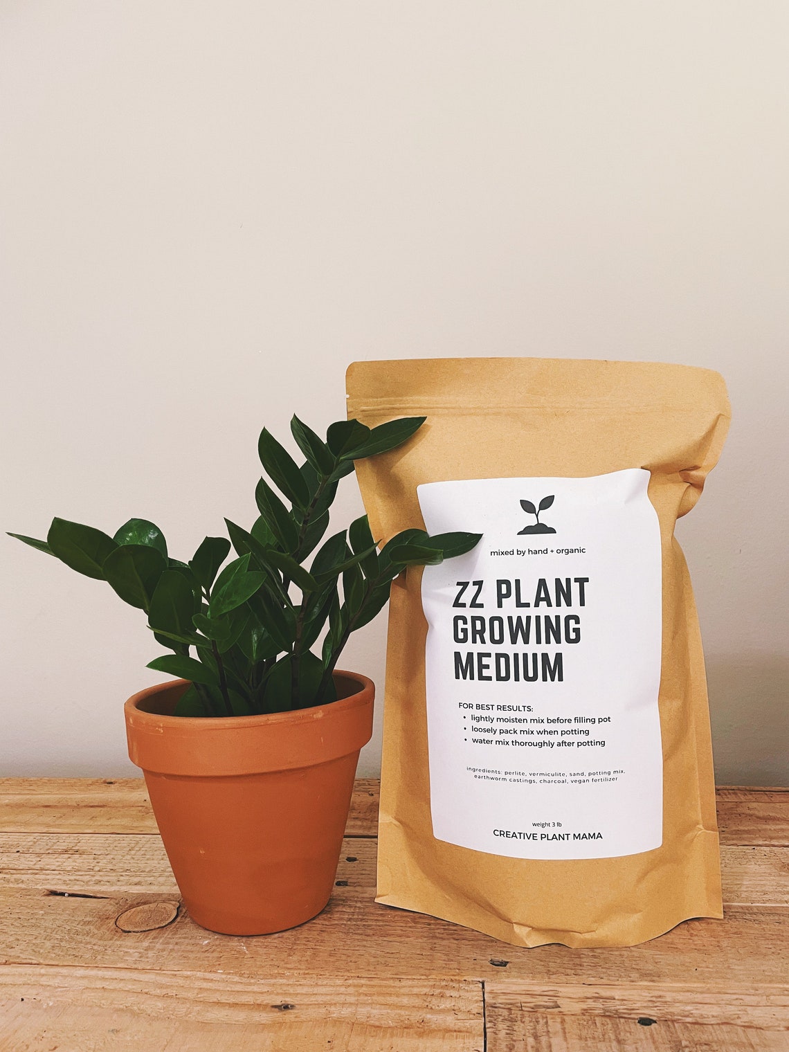 ZZ Plant Soil Mix Custom Organic Houseplant Growing Medium