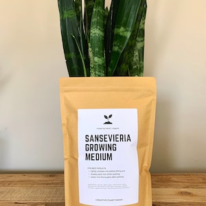 SANSEVIERIA Soil Mix - Houseplant Growing Medium - 3 LB / 2 Gallon