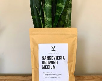 SANSEVIERIA Soil Mix - Houseplant Growing Medium - 3 LB / 2 Gallon