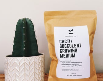 CACTI/SUCCULENT Soil Mix - Houseplant Growing Medium - 3 LB  / 2 Gallon