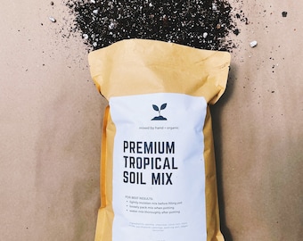 Premium Tropical Soil Mix - Houseplant Growing Medium - 3 LB  / 2 Gallon