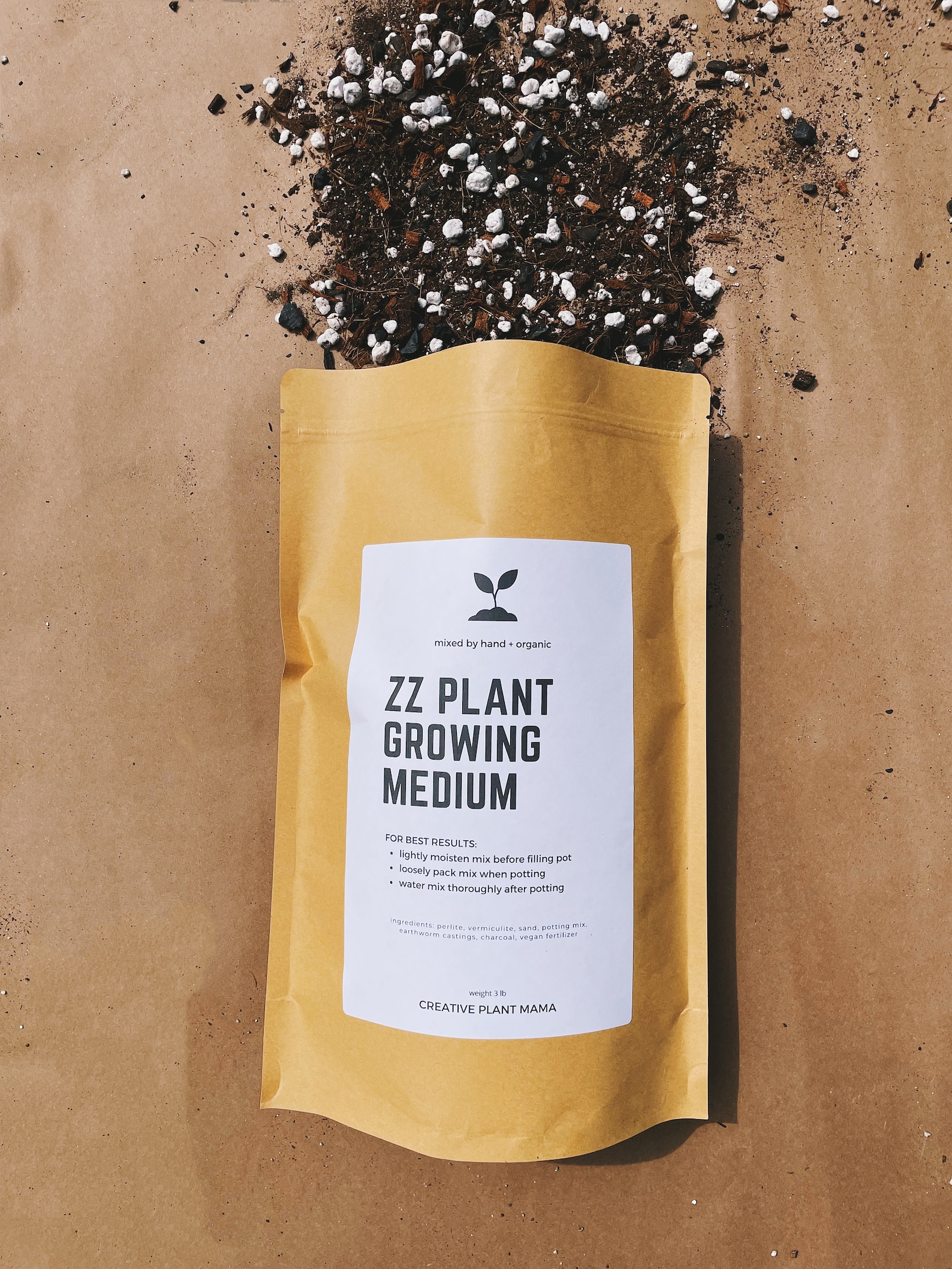 ZZ Plant Soil Mix Custom Organic Houseplant Growing Medium