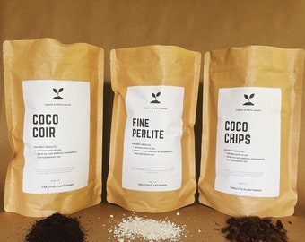 Soil Amendment Kit - Perlite, Coco Coir and Coco Chips
