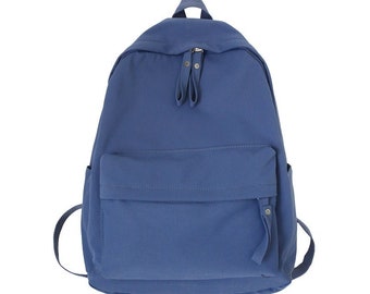 Fashion Women Backpack Female School Bag For Teenager Girls Anti Theft Laptop Shoulder Bags Solid Color Travel Backpack