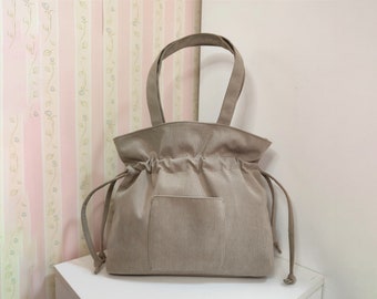 Corduroy bag Shoulder bag Tote Handbag Simple style Multiple colors