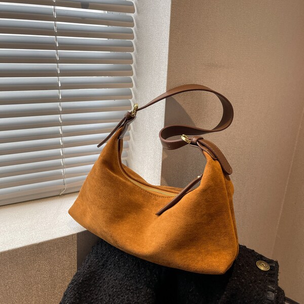 Suede Autumn Winter Casual Bag Shoulder Bag Messenger Bag Female Bag