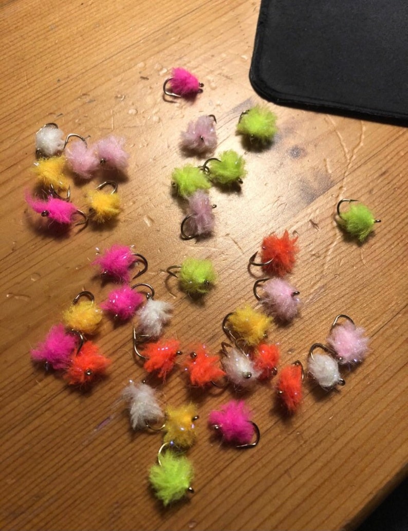 36 Electric Eggstasy Egg Flies for Steelhead and Trout Etsy