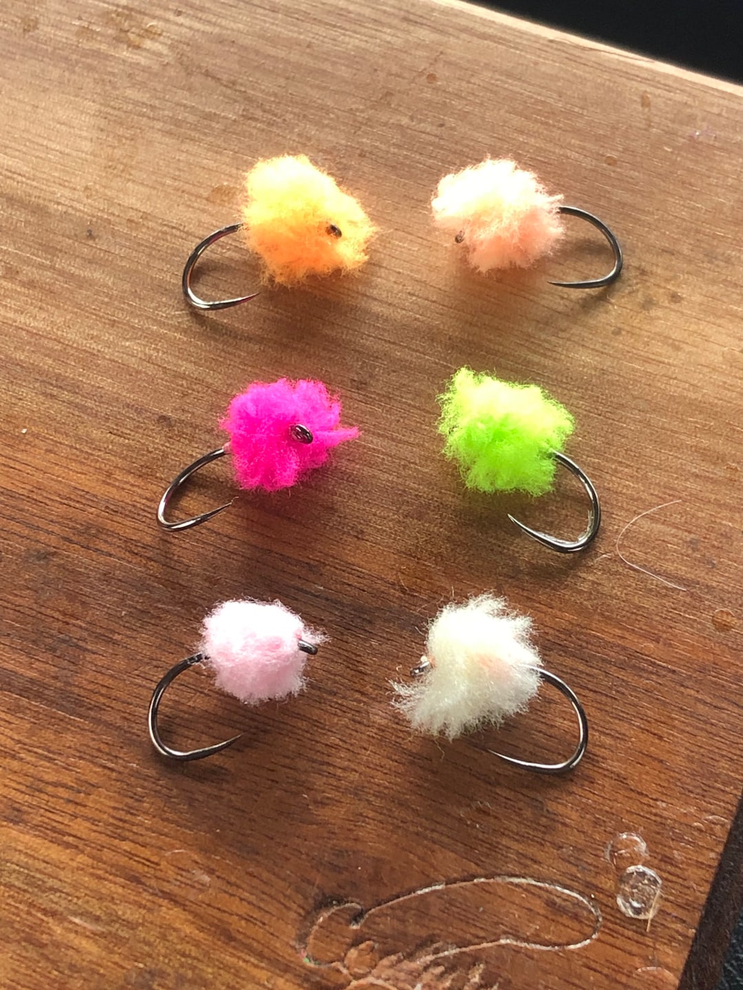 Tungsten Bead Eggstasy Flies, 3.3mm Tungsten Bead Size 10 Barbless, 6