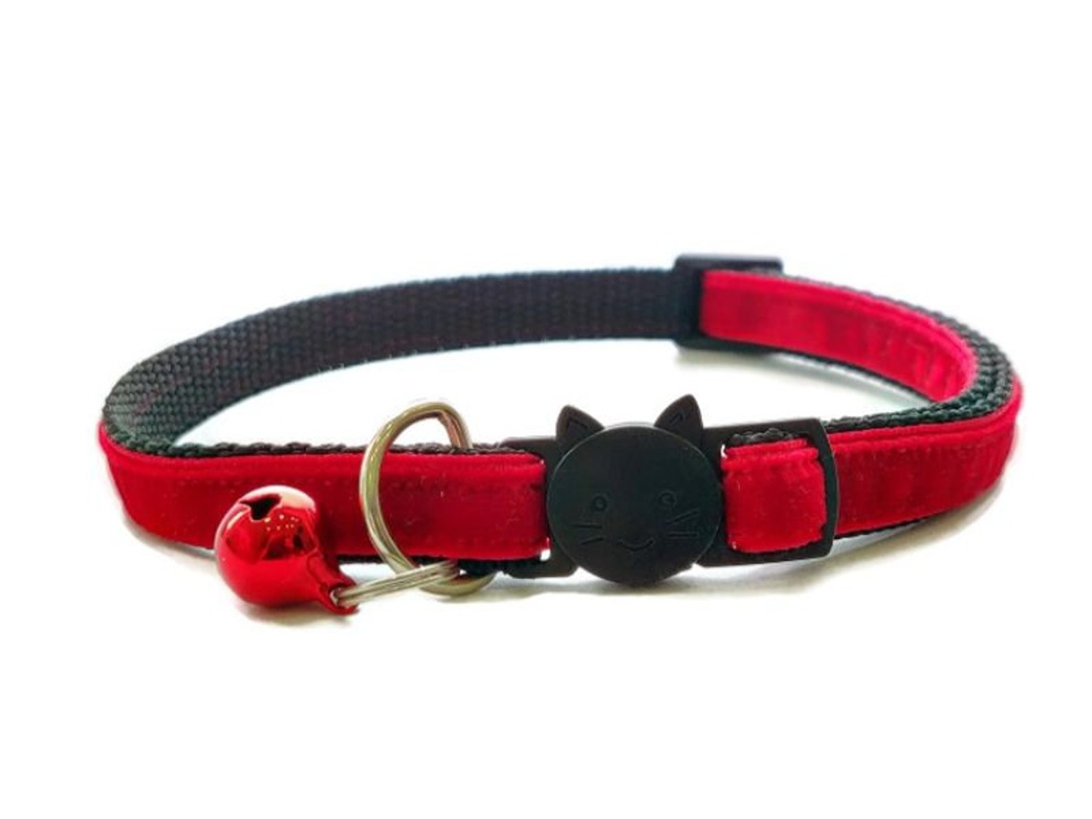 Velvet Cat Collar Velvet Kitten Collar Breakaway Quick Etsy