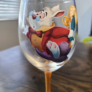 Alice in Wonderland Wine Glasses - Etsy