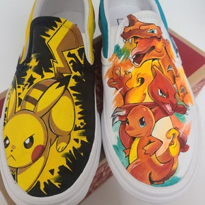 Anime painted shoes, Custom painted shoes, personalized shoes, Cartoon Painted Shoes, painted vans, personalized gifts, Custom gifts