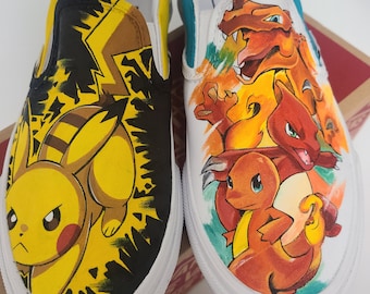 Anime painted shoes, Custom painted shoes, personalized shoes, Cartoon Painted Shoes, painted vans, personalized gifts, Custom gifts