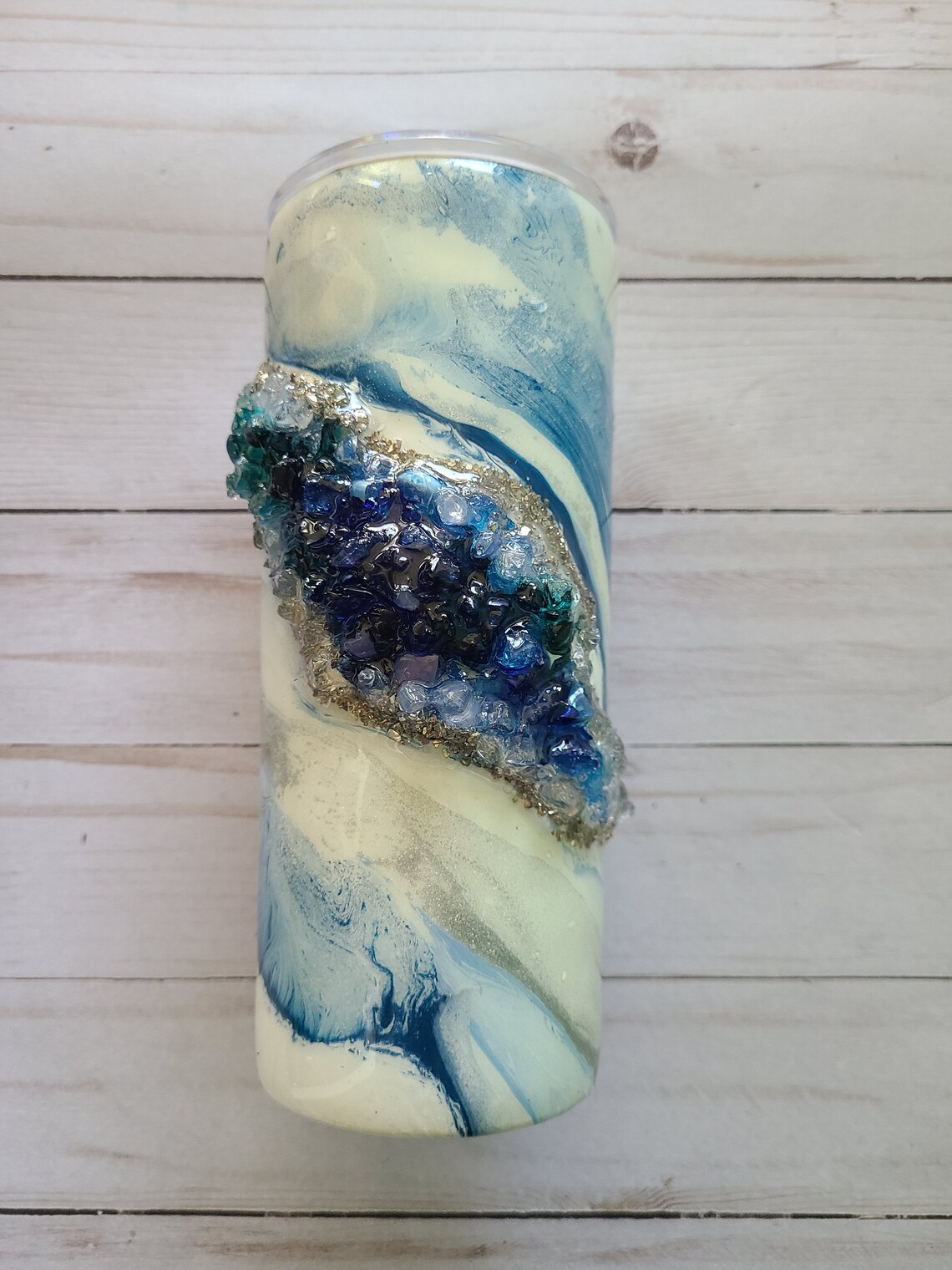 Geode tumbler cup 3D geode tumbler cup hydro dipped geode Etsy