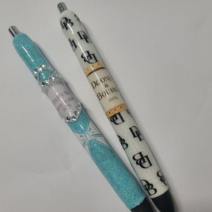 Custom Glitter Inkjoy Gel Pens, Personalized Glitter Resin Pens, designer glitter pens, girly glitter pens, Custom gifts, Personalized gifts
