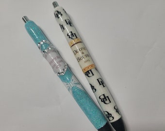 Bolígrafos de gel Inkjoy con purpurina personalizados, Bolígrafos de resina con purpurina personalizados, Bolígrafos con purpurina de diseñador, Bolígrafos con purpurina para niñas, Regalos personalizados, Regalos personalizados