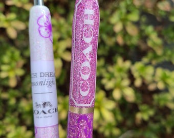 Bolígrafos de gel Inkjoy con purpurina personalizados, bolígrafos de resina con purpurina personalizados, bolígrafos con purpurina de diseñador, bolígrafos con purpurina femeninos, regalos personalizados, regalos personalizados