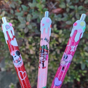 Custom Glitter Inkjoy Gel Pens, Personalized Glitter Resin Pens, Holiday glitter pens, Valentines pens, Custom gifts, Personalized gifts