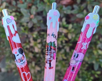 Custom Glitter Inkjoy Gel Pens, Personalized Glitter Resin Pens, Holiday glitter pens, Valentines pens, Custom gifts, Personalized gifts