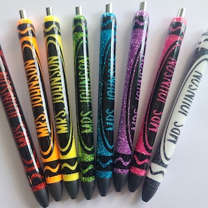 Penne gel Inkjoy glitter personalizzate, penne in resina glitter personalizzate, penne glitter per insegnanti, regalo gradito per gli insegnanti, regali personalizzati, regali personalizzati