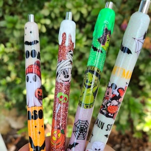 Custom Glitter Inkjoy Gel Pens, Personalized Glitter Resin Pens, Holiday glitter pens, Halloween pens, fall pens, Personalized gifts
