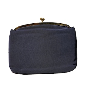 Vintage Navy Blue Clutch