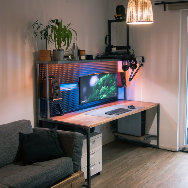 PLÄNE ZUM HERUNTERLADEN für Feature Packed Home Office / Gaming Schreibtisch / PC Arbeitsplatz