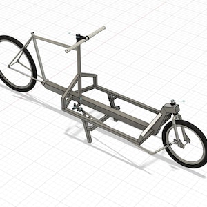 DIY Cargo Bike Plans and Blueprints, Building Info and 3D Model image 6