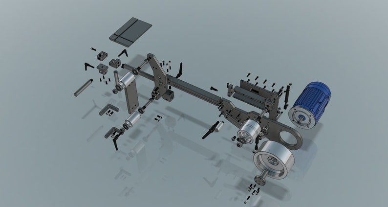 PVB-1 Belt Grinder Plans and Blueprints, Building Info and 3D Model image 5