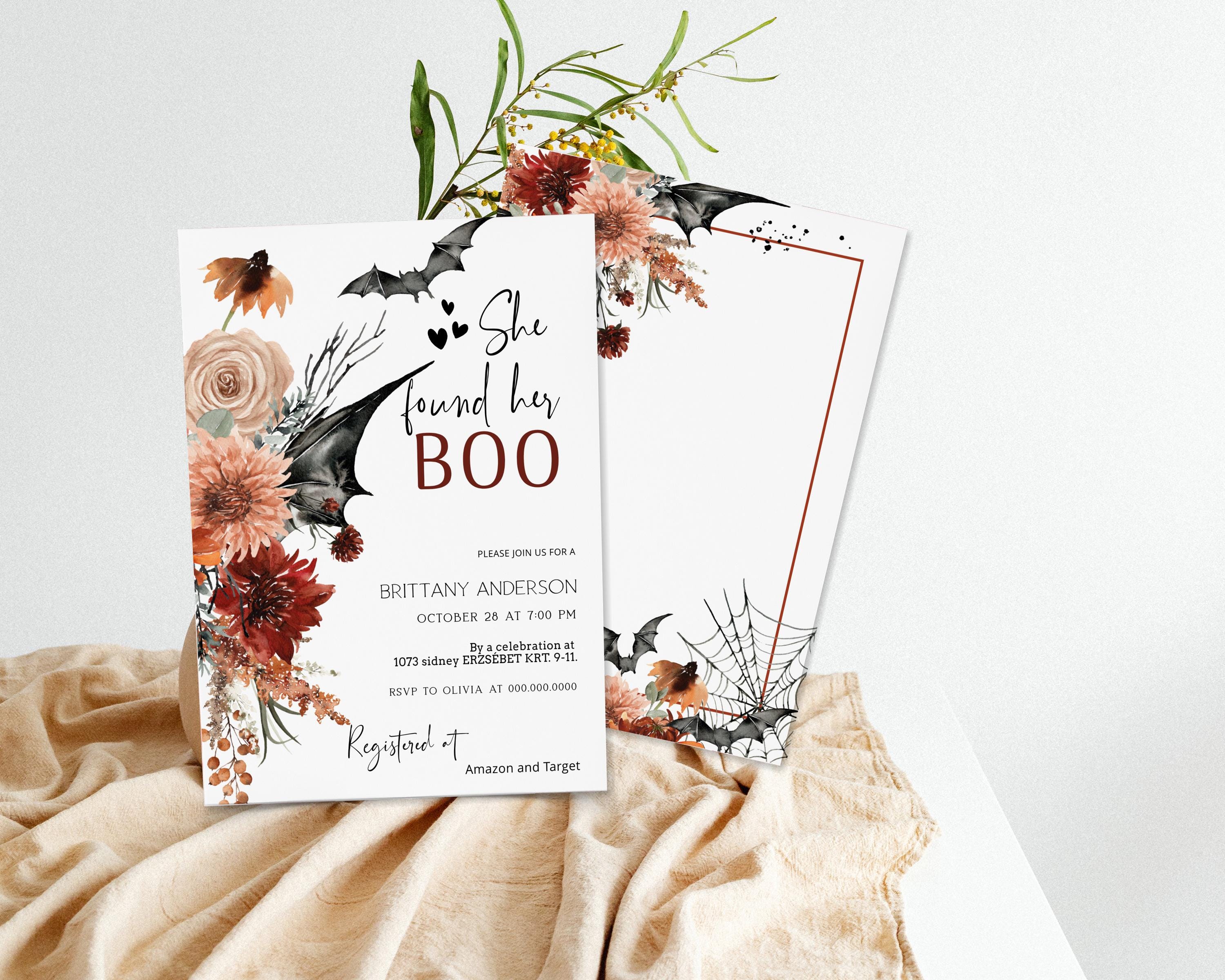 She Found Her Boo Bridal Shower Invite, Terracotta Bridal Shower ...