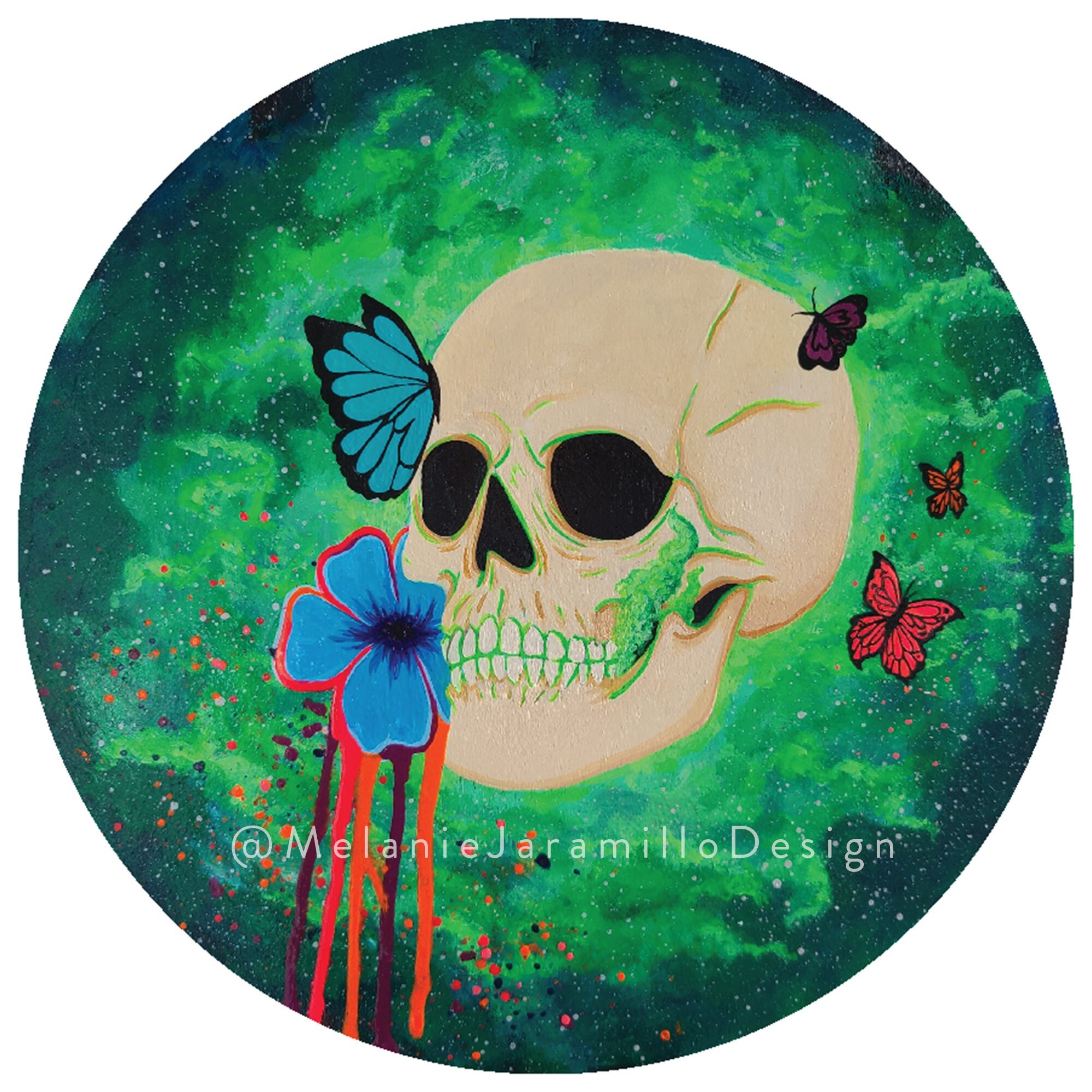 Galaxy Dust Original Painting by Melanie Jaramillo Design Etsy