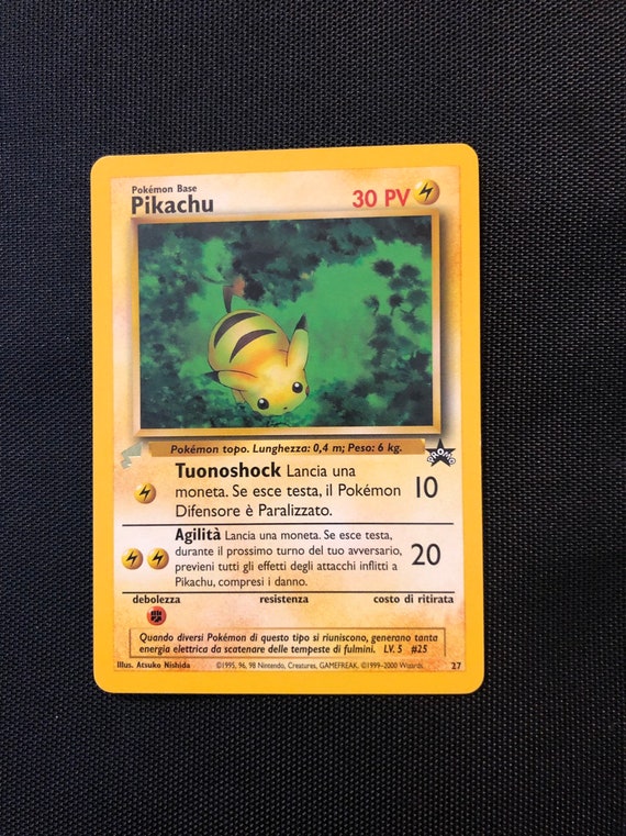 Pokémon Card World Collection Baby Pikachu Card 27 Black Star