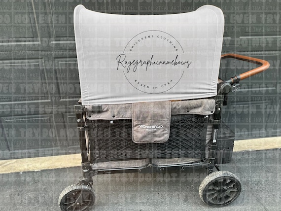 Wonder fold Wagon Canopy digital mockup for small shops