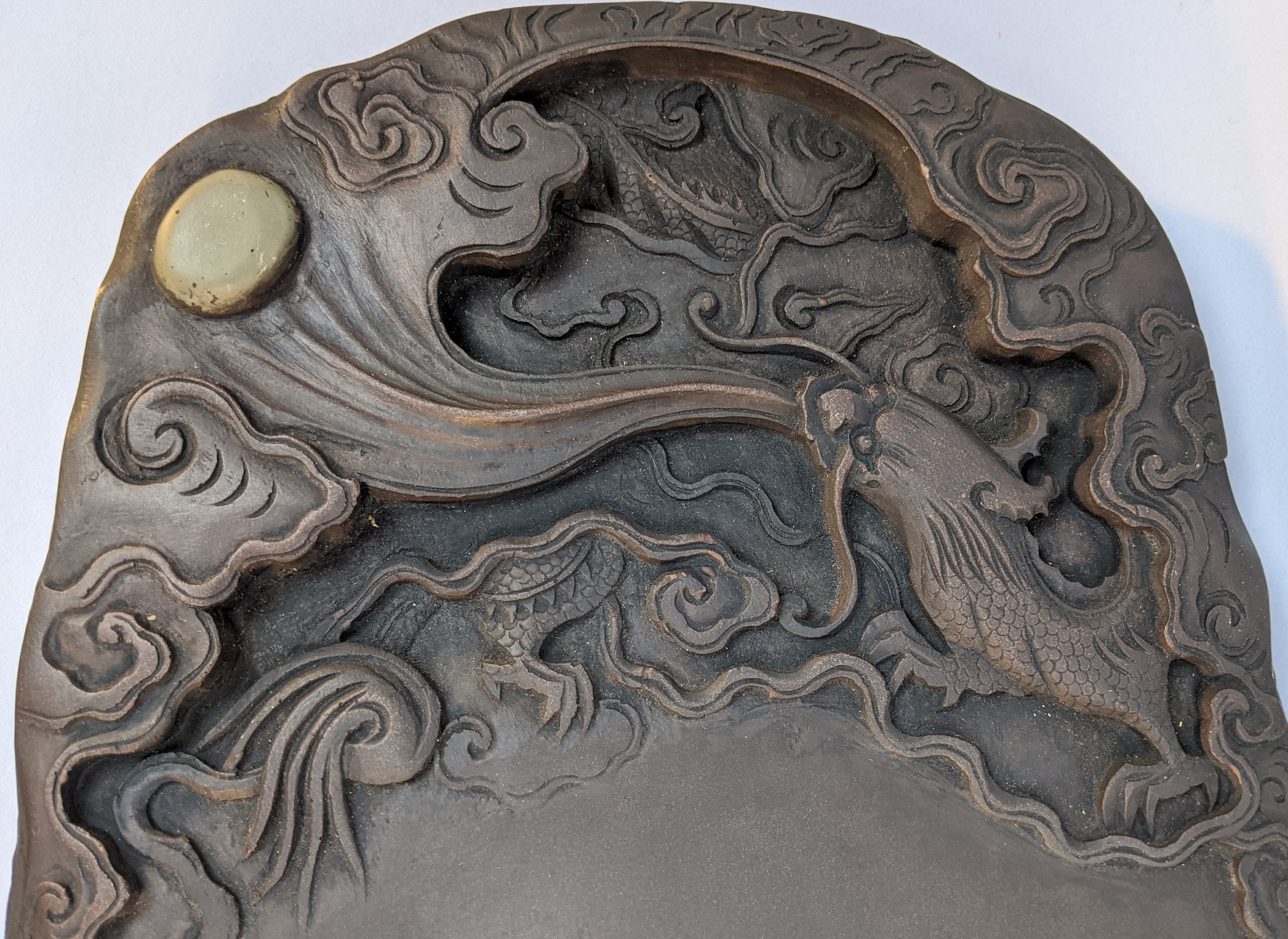 Huge Cast Japanese or Chinese Duan or Tankei Like Inkstone Ink