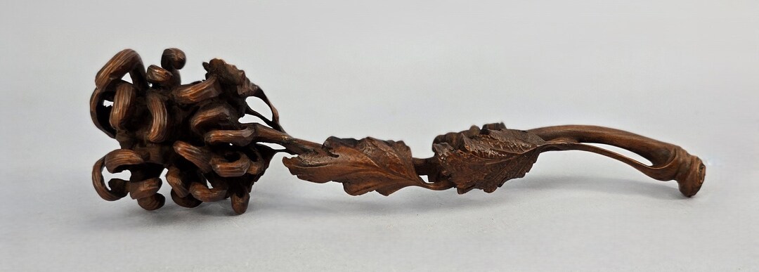 Vintage Chinese China Carved Wood Wooden Buddhist Ruyi Scepter Nyoi ...