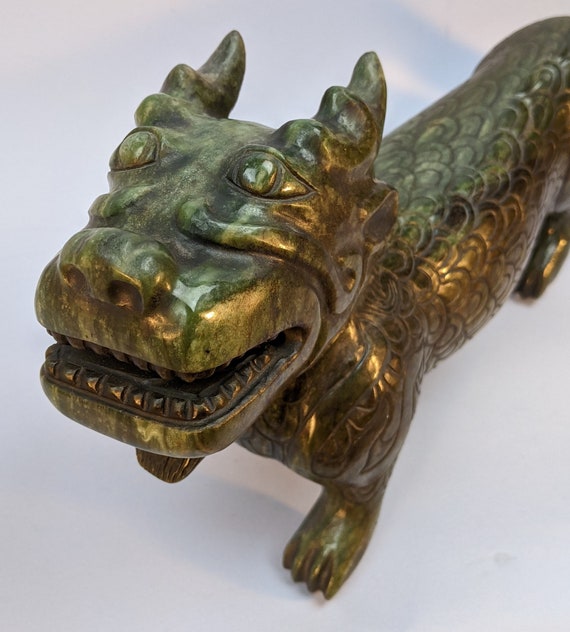 クリスマスツリー特価！ Spinach Carved Chinese Vintage Sale-huge Jade Bixie Boulder 穀類